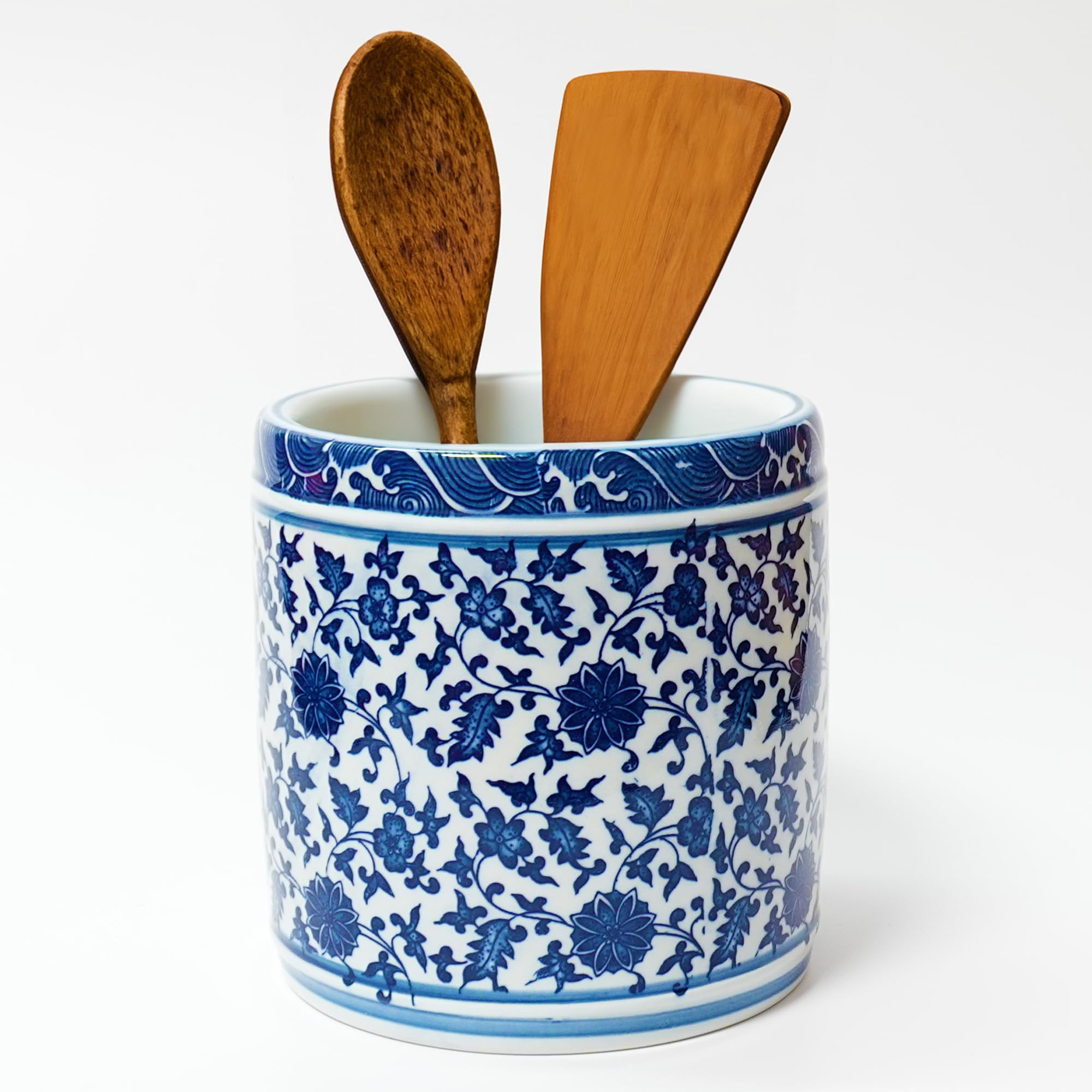 Kitchen Utensil Holder for Kitchen Countertop, Cooking Utensils Holder, Large Utensil Crock, Cera... | Amazon (US)