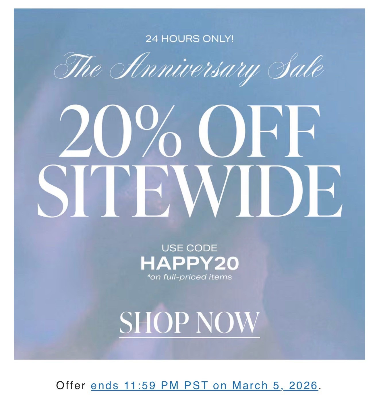 Revolve 20% off annual sale just started and lasts all day! Stock up on free people, show me your mumu and other favorites! 

#LTKSaleAlert