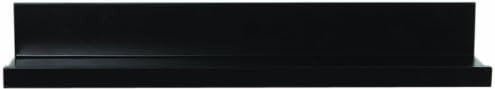 InPlace Shelving 0191358 Floating Shelf with Picture Ledge, Black, 23.6-Inch Wide by 4.5-inch Dee... | Amazon (US)
