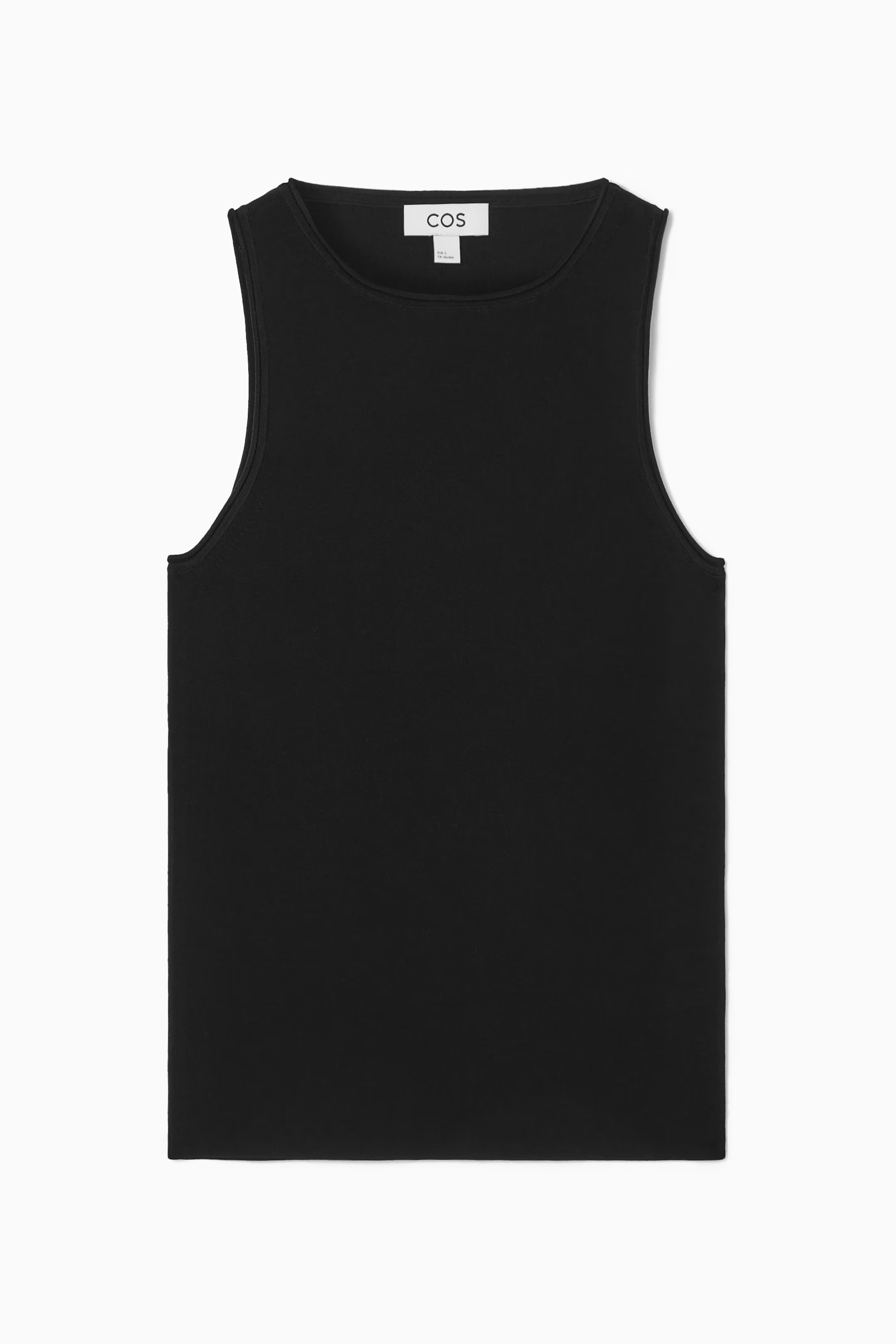 TUBULAR KNITTED TANK TOP - BLACK | COS (AU)