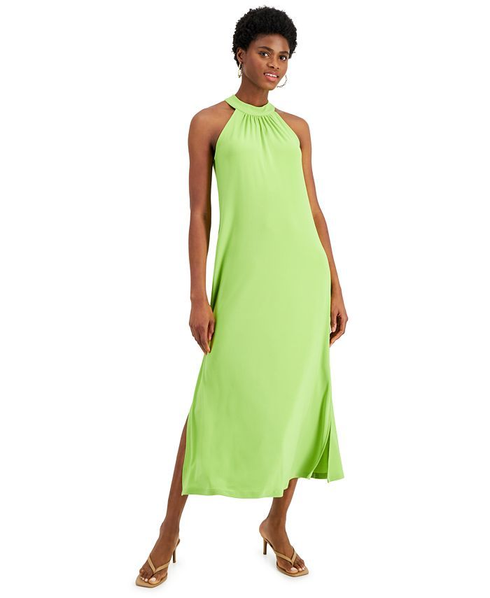 Women's Halter Side-Slit Dress, Created for Macy's | Macys (US)