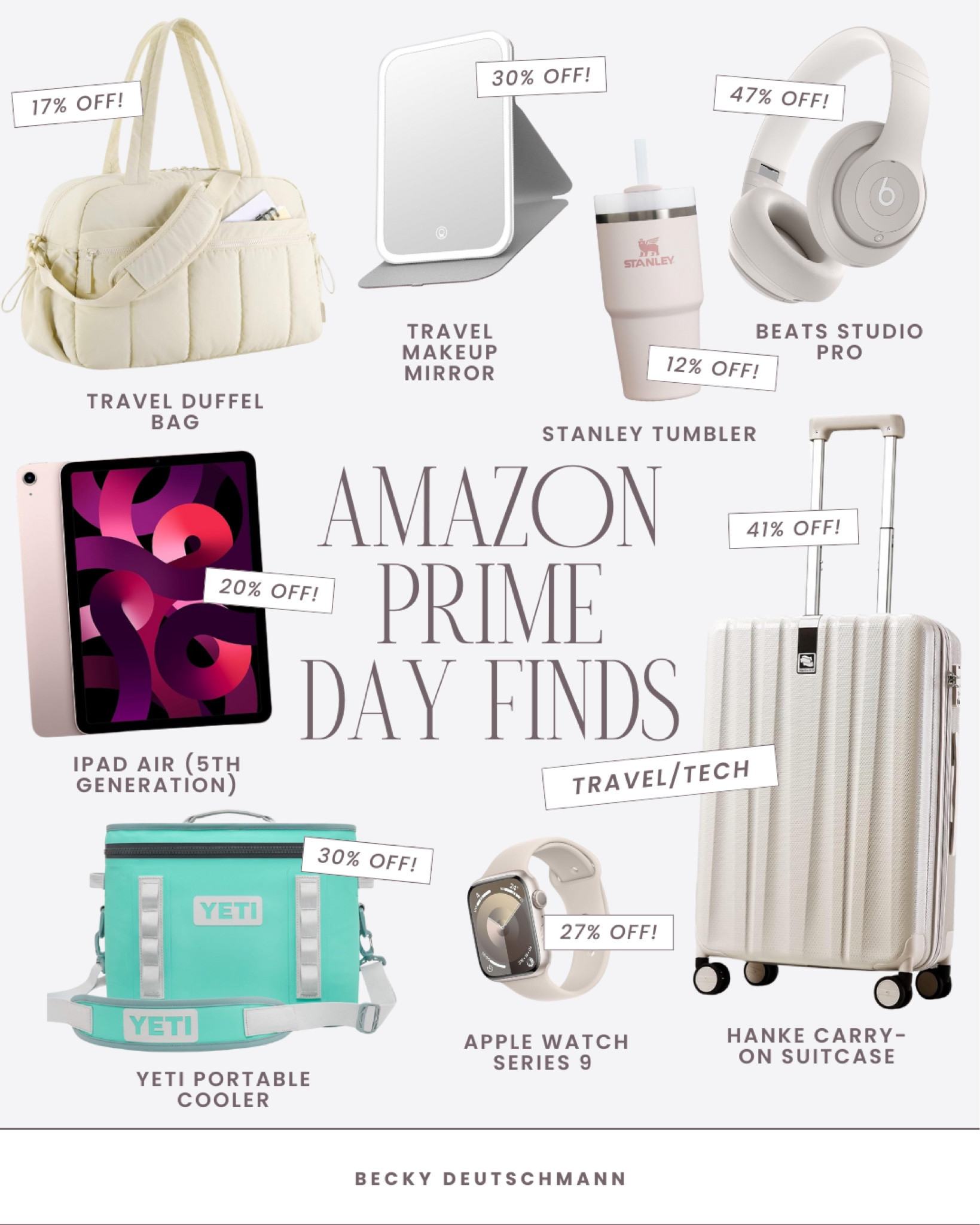 Amazon prime day finds for travel & tech ✈️🤍

(Prime day, Amazon prime day, prime day deals, prime day finds, Amazon Canada, Amazon sale)

#LTKcanada #LTKsale