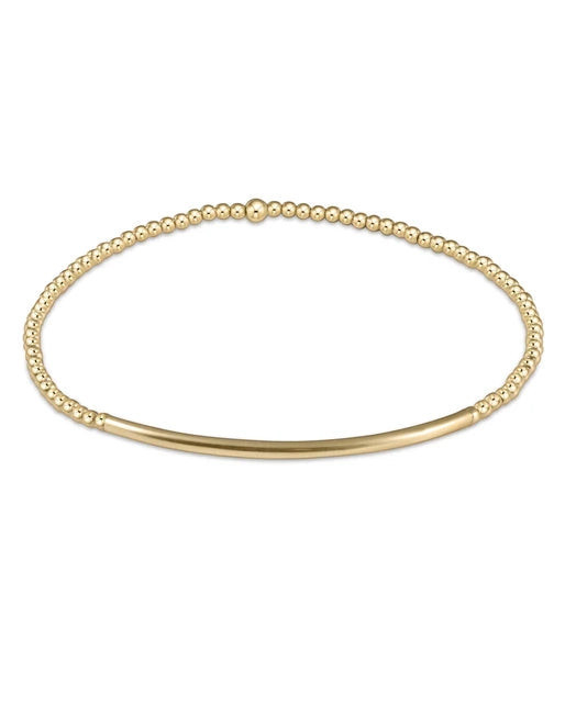Enewton Classic Gold 2mm Bliss Bar Bead Bracelet | ish Boutique