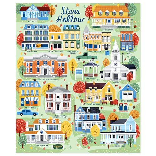 Hallmark Gilmore Girls Stars Hollow Map Throw Blanket, Birthday for Moms, Daughters, Teens, 50" x 60" | Amazon (US)
