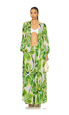 villa fresca Serena Cover-up in Greenery from Revolve.com | Revolve Clothing (Global)