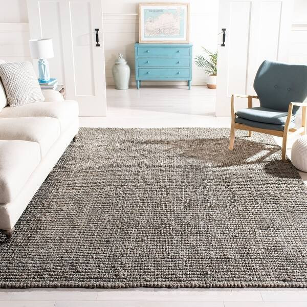 SAFAVIEH Handmade Natural Fiber Jerneja Solid Chunky Jute Rug - 10' x 14' - Natural | Bed Bath & Beyond