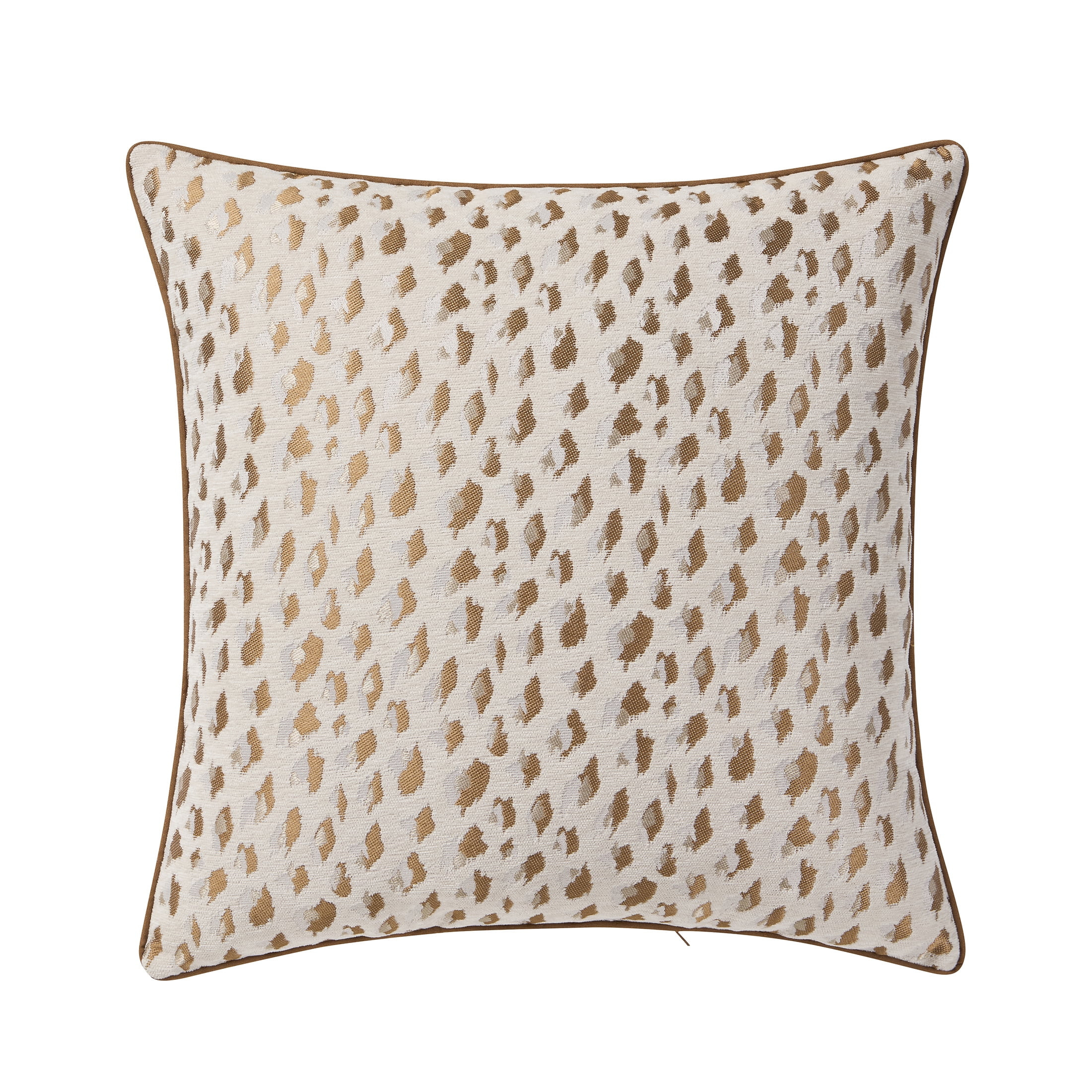 Home Decor Collection 20" x 20" Tan Woven Leopard Decorative Pillow | Walmart (US)