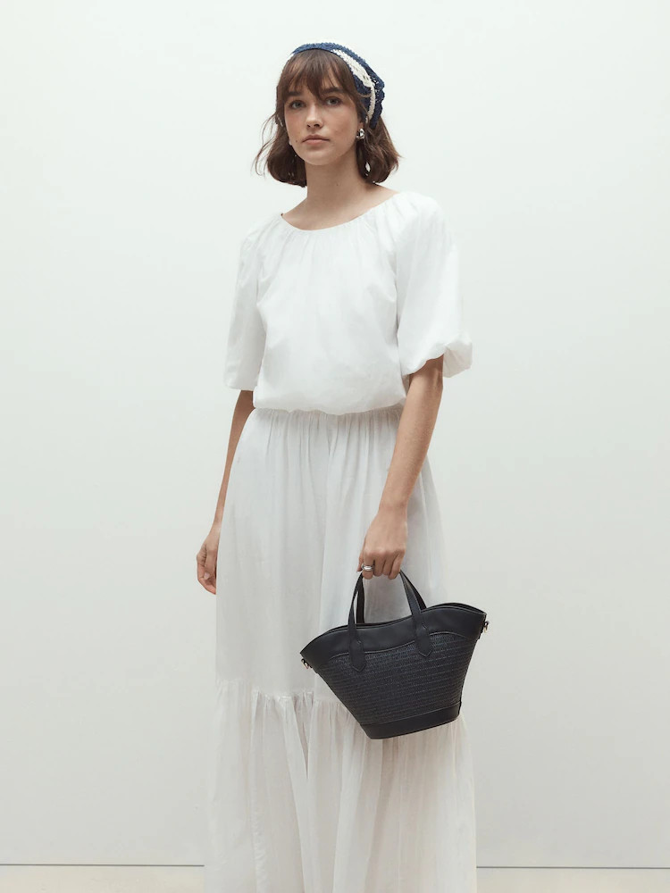 Buy Navy Raffia Effect Cross-Body Bag from Next USA | Next US