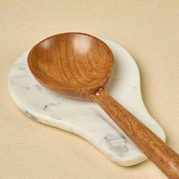 Marble Spoon Rest –Kitchen Utensil Holder, Heat-Resistant & Non-Slip Base – Marble Accessory ... | Amazon (US)