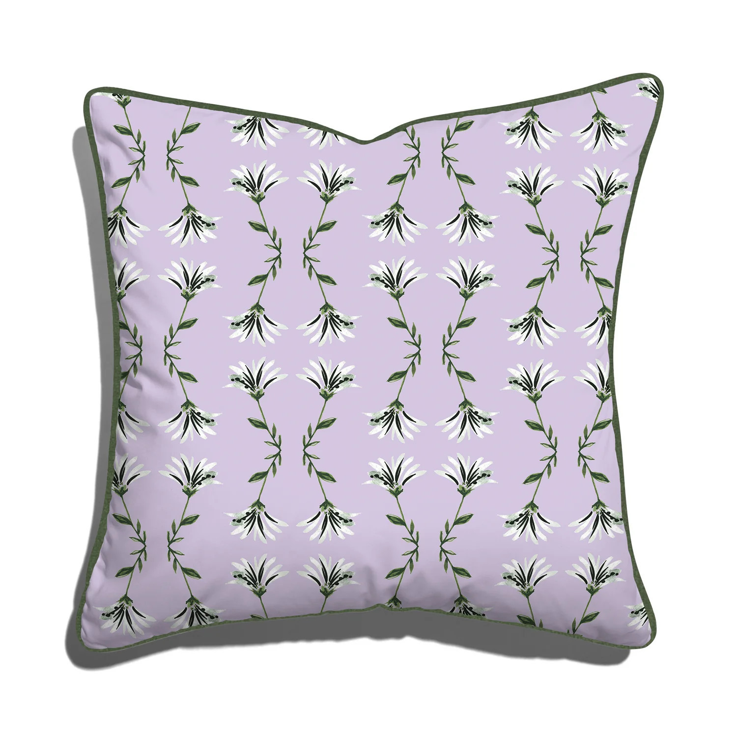 Pepper Home | Botanical Striped Pillow | Pepper