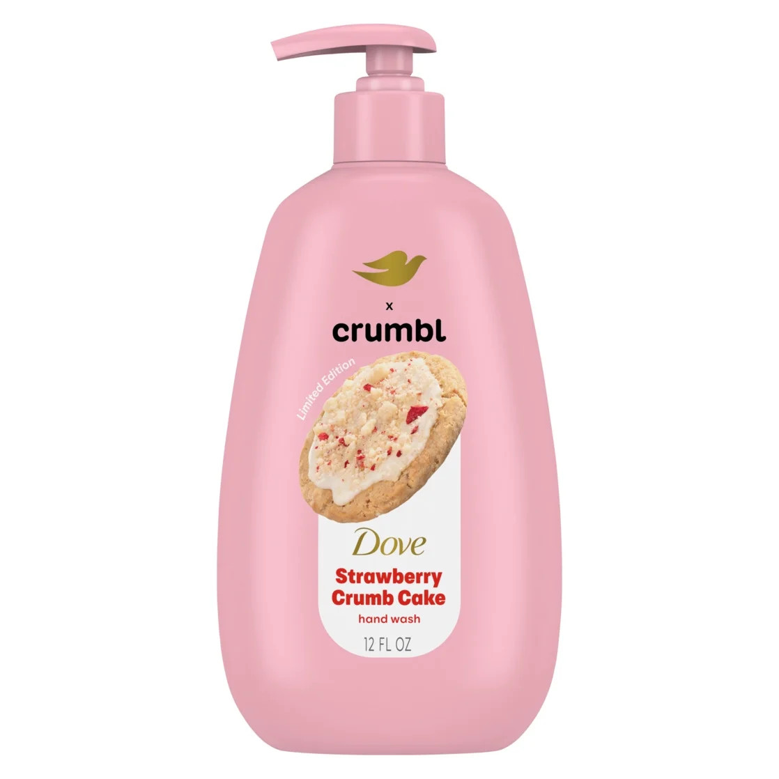 Dove Crumbl Liquid Hand Wash Strawberry Crumb Cake, 12 fl oz | Walmart (US)