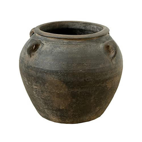 Artissance 14.2" Wide Rustic Vintage Vase, Ceramic Pottery Jar with 4 Handles, Large Rustic Vase, Decorative Indoor Outdoor Accent for Home & Garden | Amazon (CA)