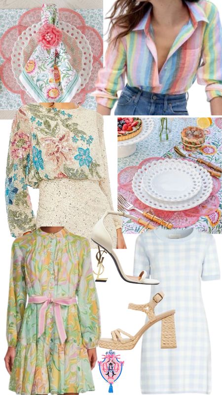 Spring pastels - dresses - china - shoes - Easter - florals 

#LTKhome #LTKSeasonal #LTKFind