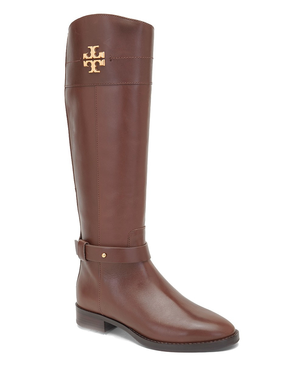 Tory Burch Women's Casual boots DARK - Dark Almond Everly Leather Boot - Women | Zulily