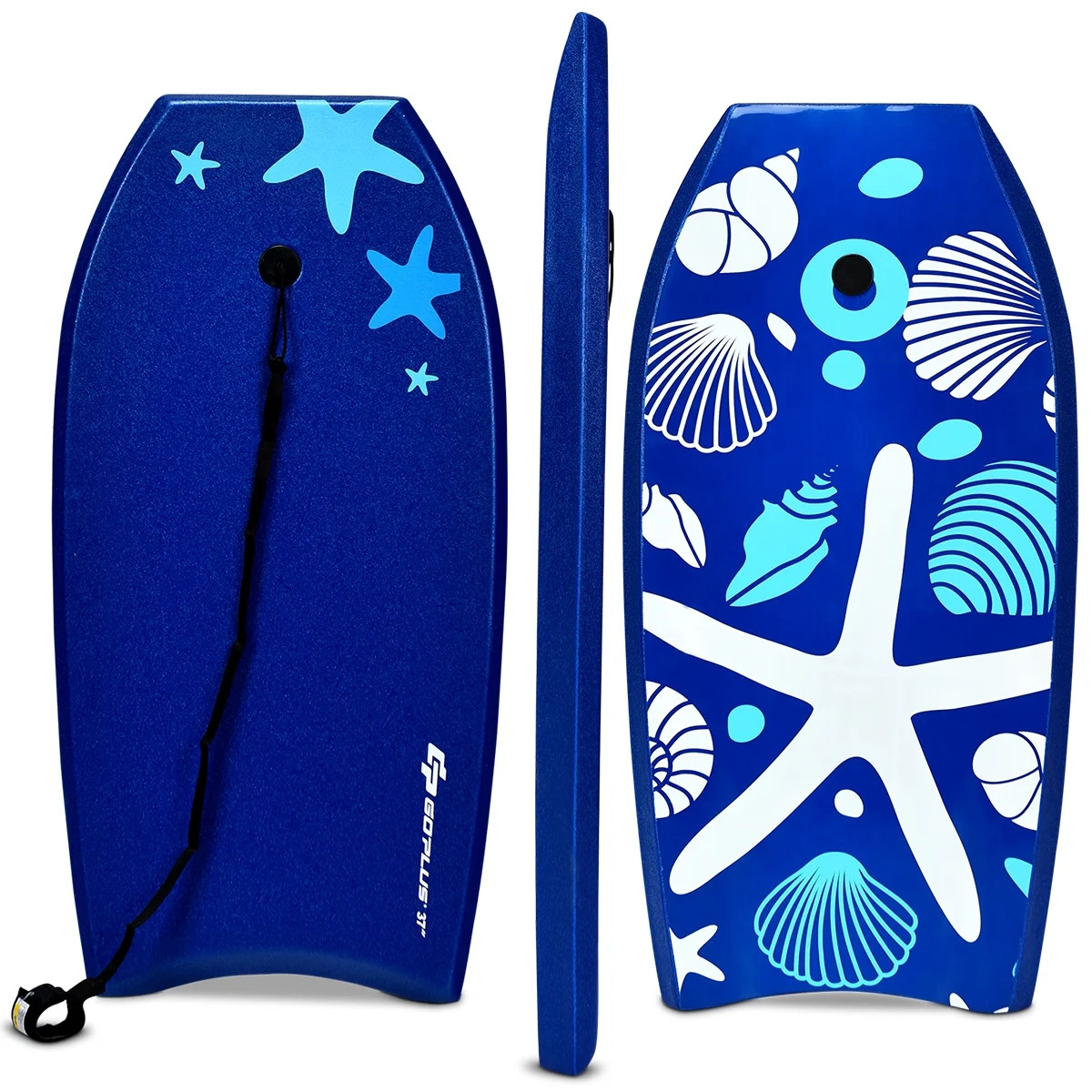 Goplus 41'' Lightweight Super Bodyboard Surfing W/Leash EPS Core Boarding IXPE Starfish | Walmart (US)