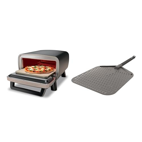 Ninja | Outdoor Pizza Oven with 19.5" Perforated Pizza Peel | Includes 12" Pizza Stone & 12" Bake Pan | 5 Pizza Presets Neapolitan, Thin Crust, New York, Pan & Custom | 700F Max Temp | Electric | Amazon (US)