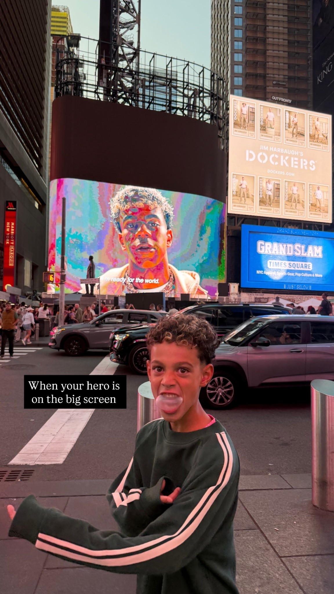 When your hero is on the big screen