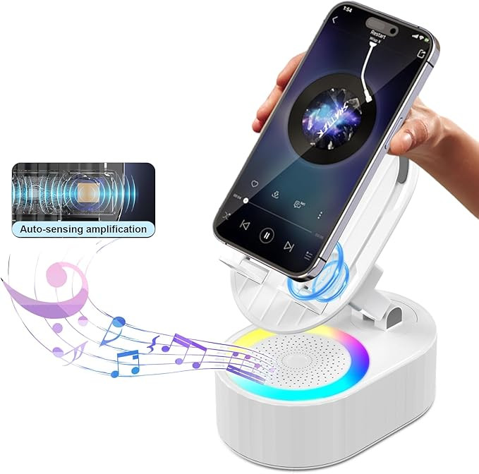 Wireless Induction Audio Bluetooth Speaker 5in1 Phone Holder Emergency Rechargeable (3000mAh) wit... | Amazon (US)