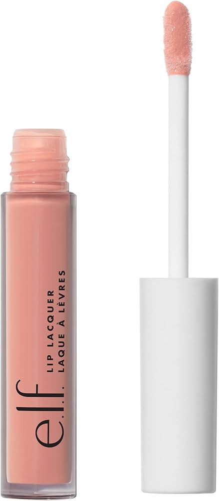 e.l.f. Lip Lacquer, Nourishing, Non-Sticky Ultra-Shine Lip Gloss With Sheer Color, Infused With V... | Amazon (US)