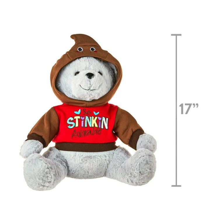 Valentine's Day 13.5" White Dress Up Poop Teddy Plush by Way To Celebrate | Walmart (US)