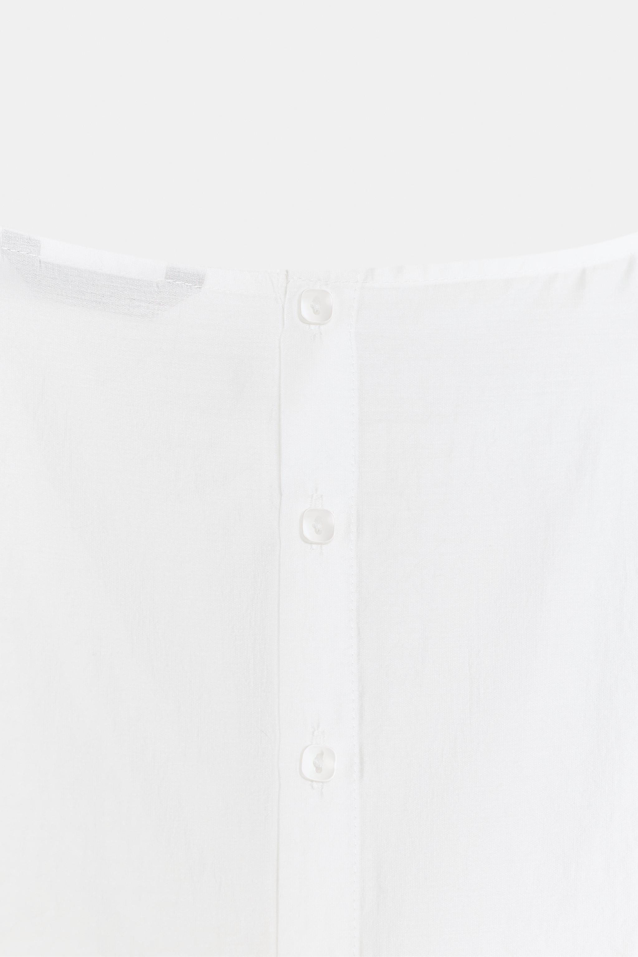 SHORT SLEEVE EMBROIDERED BLOUSE | Zara US