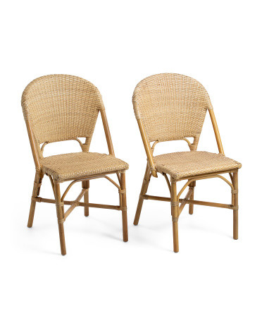 2pk 20x34 Granada Bistro Rattan Side Chairs | Marshalls