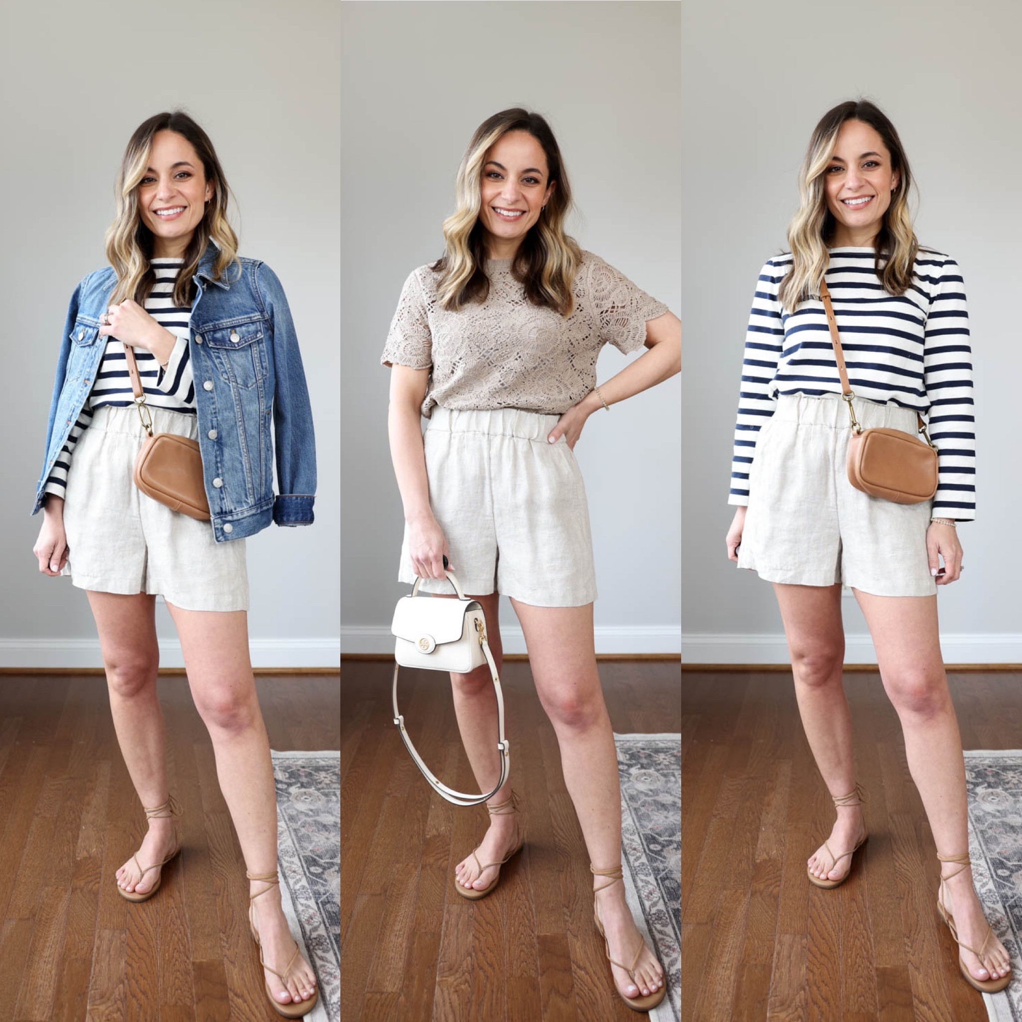 spring capsule wardrobe!


Anthropologie Peplum top: petite xs 
J.crew Linen top: petite xxs 
Gap crochet sweater: petite xs 
Madewell top: xxs 
J.crew striped top: xxs 
Abercrombie crochet top: xxs 
Abercrombie sleeveless top: xxs 
Madewell denim jacket: regular xxs 
J.crew trench coat: petite 00 
AYR jeans: 24 in 25” length 
J.crew white jeans: petite 24 
Abercrombie mid rise jeans: 24 extra short (alternate option) 
J.crew shorts: 24
J.crew pull on shorts: xxs (run large, go down a size) 

My measurements for reference: 4’10” 105lbs bust, waist, hips 32”, 24”, 35” size 5 shoe 

#LTKstyletip #LTKSeasonal