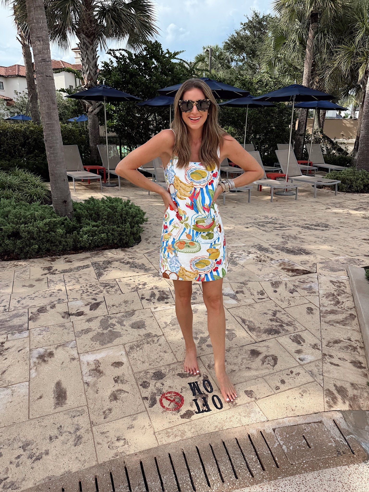 In a small dress, sunglasses and accessories - fits tts.

#LTKootd #LTKgrwm #LTKSeasonal