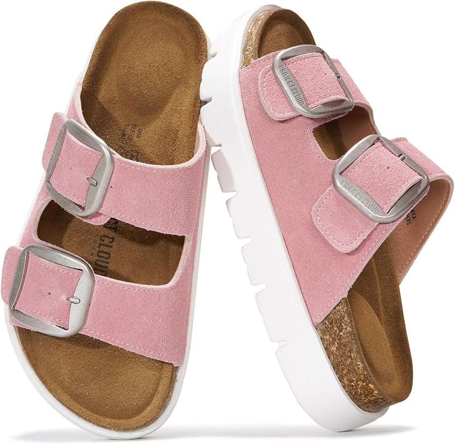 Project Cloud Genuine Leather Platform Sandals Women Footwear - Wedge Chunky Sandals Womens sanda... | Amazon (US)