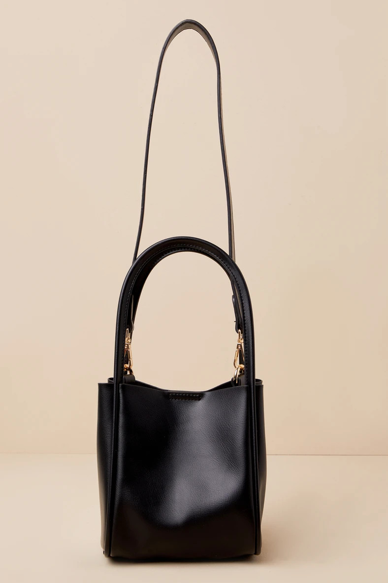 Exquisite Chicness Black Bucket Handbag | Lulus