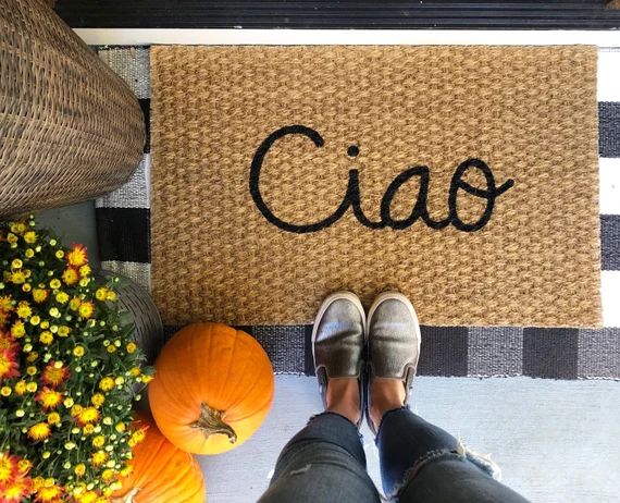 Ciao Welcome Mat!  Quirky and adorable doormats for fun people! | Etsy (US)