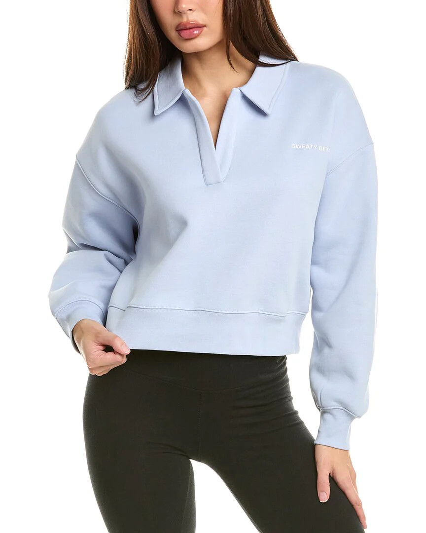 Sweaty Betty Elevated Collared Sweatshirt | Shop Simon