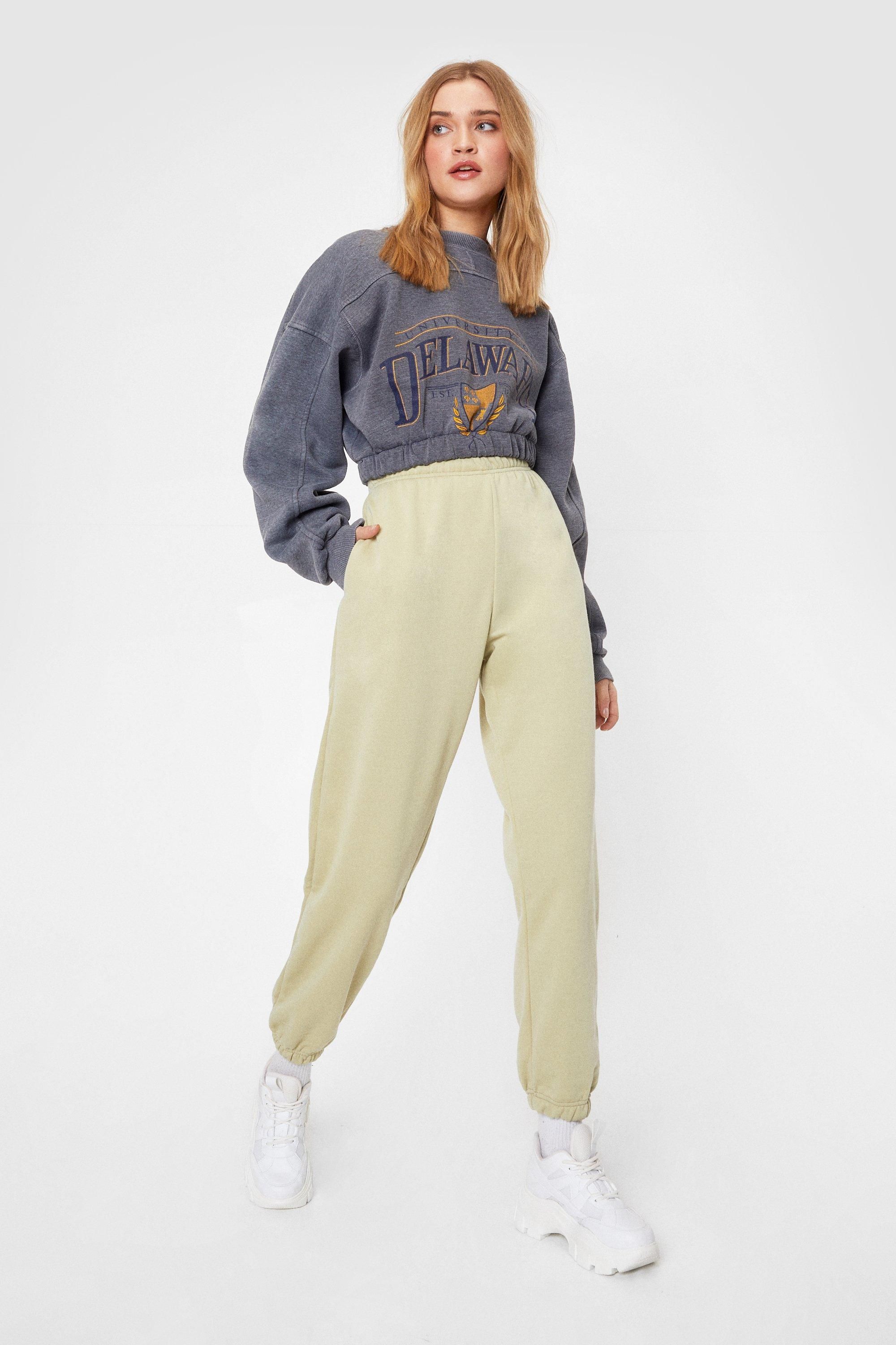 Womens Running Back to You High-Waisted Joggers - Olive | NastyGal (US & CA)