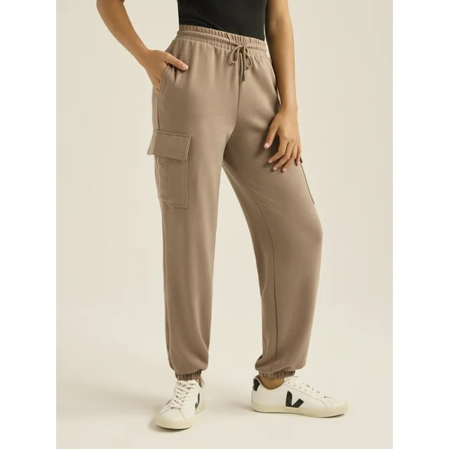 Scoop Women’s and Women's Plus Ultimate ScubaKnit Cargo Joggers, Sizes XS-4X | Walmart (US)