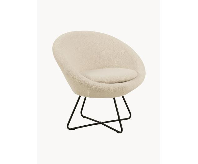 Teddy cocktailfauteuil Center met metalen poten | Westwing EU