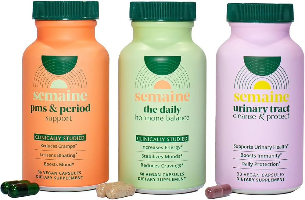 PMS, Hormone, and Bladder Bundle - Ease Cramps & Mood, Better Skin & Energy Levels, Prevent & Soo... | Amazon (US)