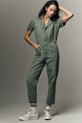 Pistola Grover Short Sleeve Field Jumpsuit | Anthropologie (US)
