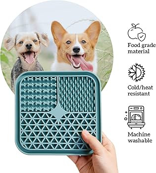 OHMO Licky Mats for Dogs and Cats(2 Pack) Easy to Clean Lick Mats Pet Slow Feeder with Suction Cu... | Amazon (UK)