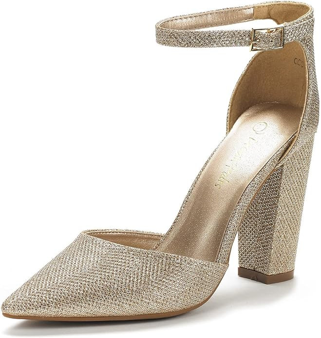 DREAM PAIRS Women's Coco Pointed Toe High Heels Pump Shoes | Amazon (US)