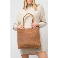 Leather Tote Bag/ Women's Handbag/ Large Shopping Bag/ Shoulder Genuine Leather Tote/ Ladies Tote | Etsy (US)