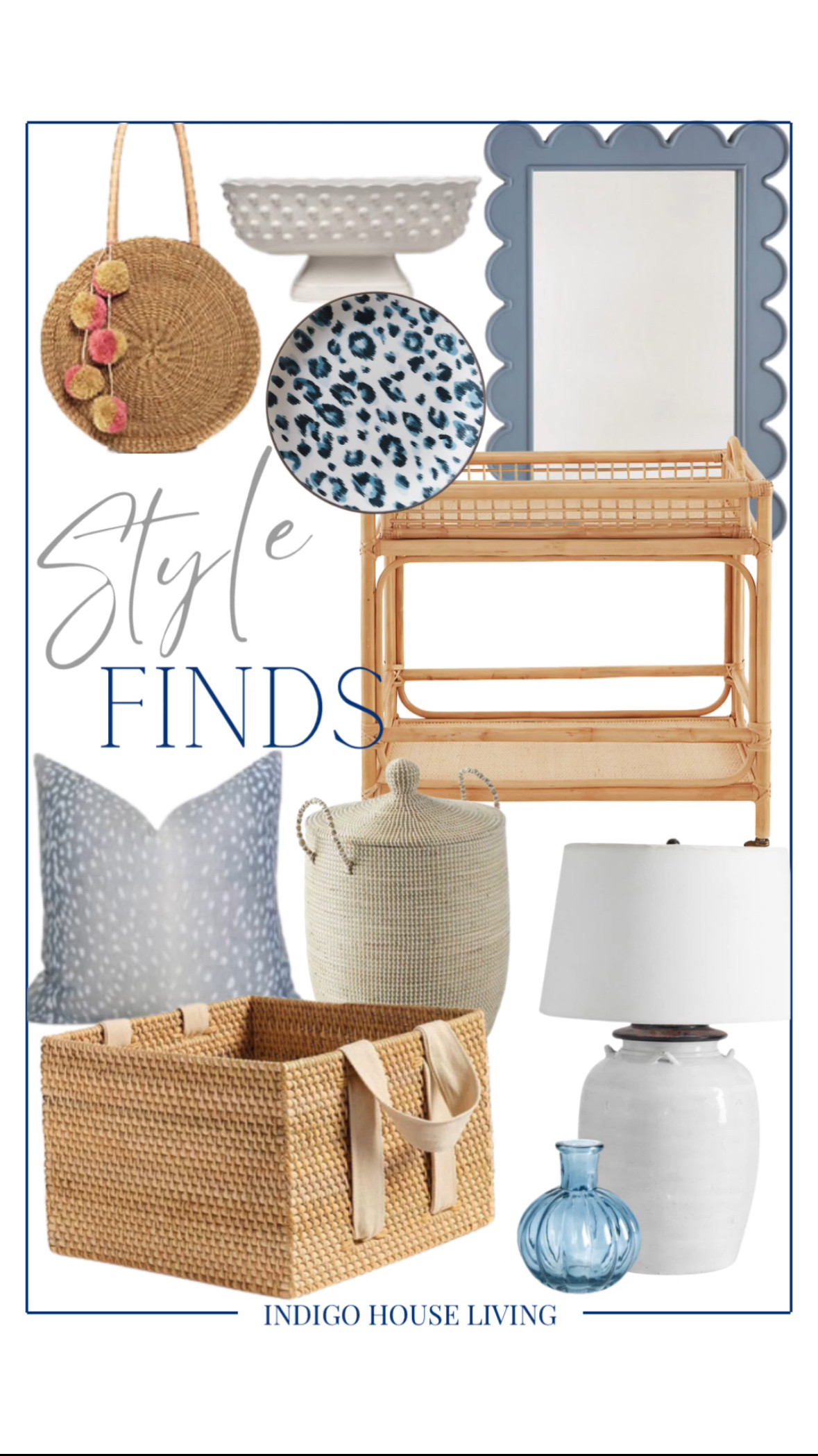 Style Finds for the New Year! Bringing fresh perspectives to your home with classic blue and white accessories and always popular rattan accents!   

 #LTKGiftGuide #LTKSeasonal #LTKHome