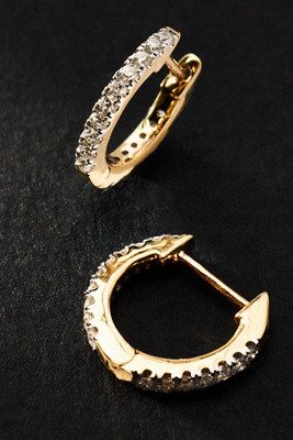 Diamond Hoop Earrings | Anthropologie (US)
