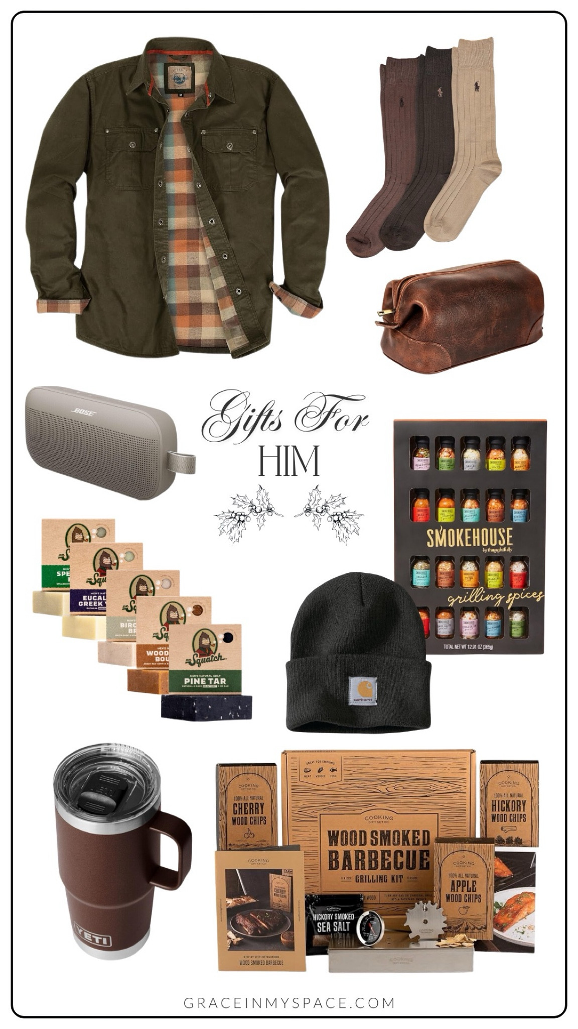 Still shopping for some last-minute gifts for him? Amazon is the place to go — and they have a surprisingly good mix of items for every type of recipient. These grilling spices are perfect for the guy who loves to barbecue and the twill shirt jacket would be ideal for the outdoorsy husband. Another perk: all of these men’s gift ideas are under $60 (with the exception of the Bose Bluetooth speaker!) 

#LTKSeasonal #LTKGiftGuide #LTKHoliday