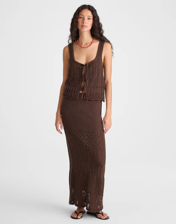 Pointelle-Stitch Maxi Skirt | Madewell