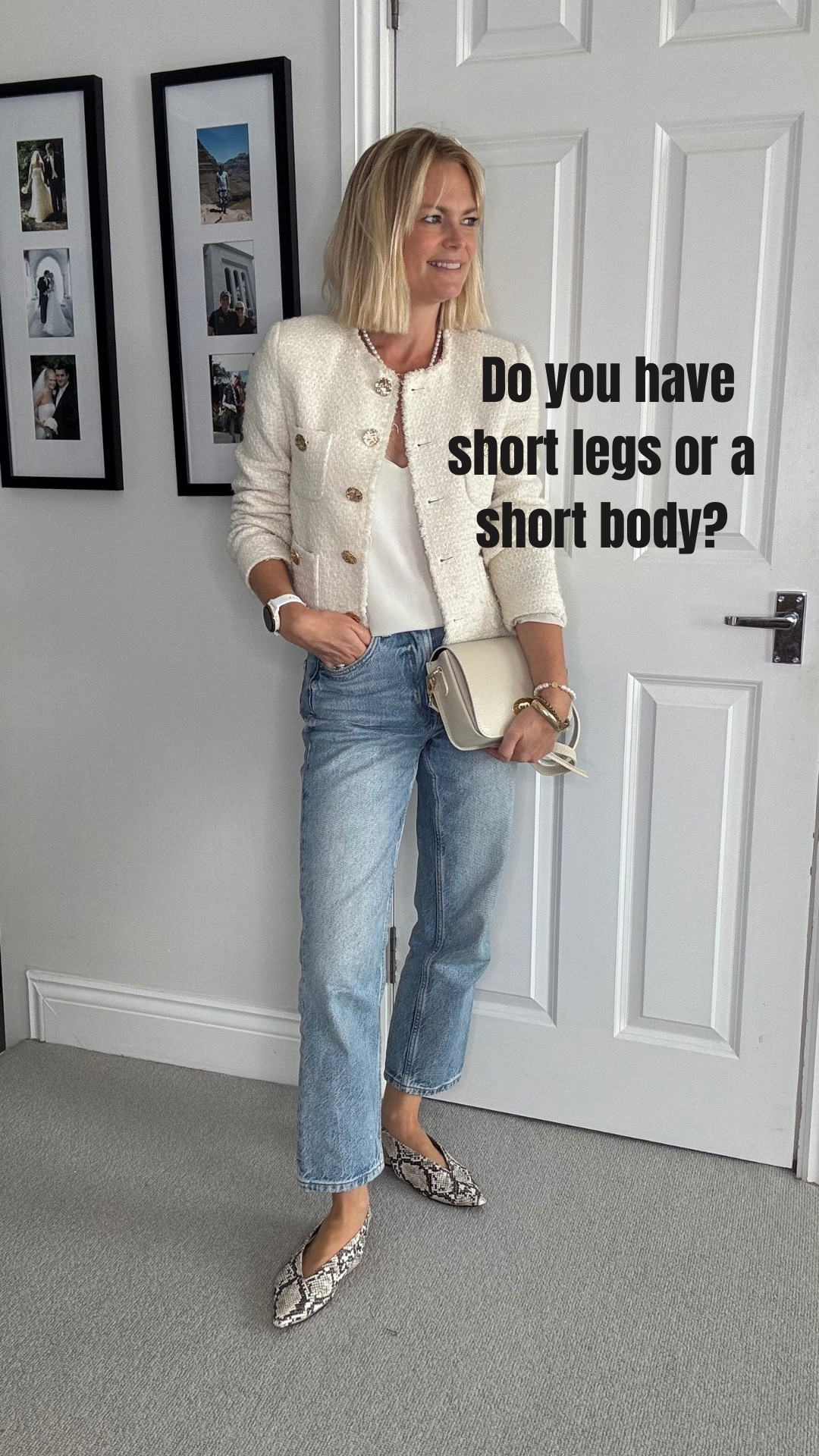 If you have a short body or short legs then you will want to re balance your vertical proportions by placing the horizontal lines strategically on your body. 

Wherever you place a horizontal line - ie where your clothes/footwear start and finish is the point the eye is drawn to. So trick the human eye into thinking you have longer legs or a longer body 🙌🙌

Jewellery Clea Silk 
Sandals By Pollyanna 
Bag in cover photo Amelia Rose 

Mid rise girlfriend jeans old Gap


#LTKsummer #LTKuk #LTKstyletip