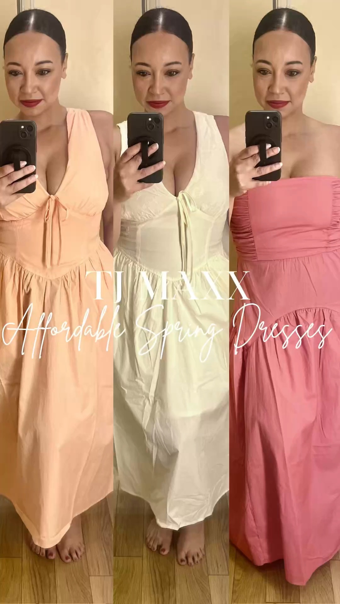 spring dresses
Affordable Spring Dresses at @TJ Maxx 

Sizing Details 
For reference I tried my normal sz Medium in all 3 looks. Dresses are also affordable at $24.99 or below 
🤍🤍🤍🤍🤍

#LTKU #LTKgrwm #LTKootd