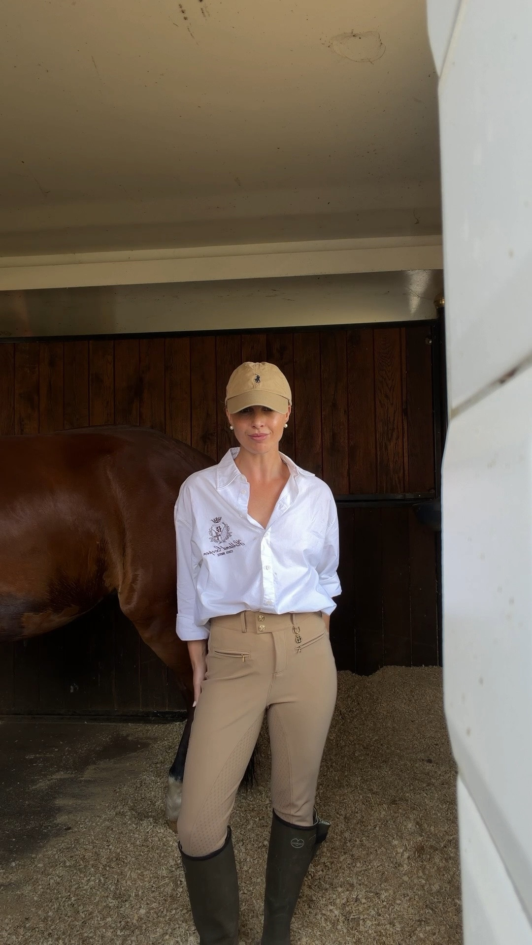 Today’s horse riding outfit in one of my favourite white shirts

#LTKsummer #LTKstyletip