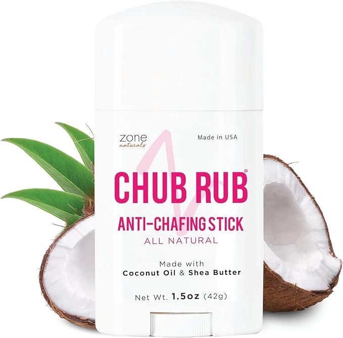 Zone Naturals Chub Rub Stick - 100% Natural Anti Chafing Stick - Friction Defense Anti Chafe Stic... | Amazon (US)