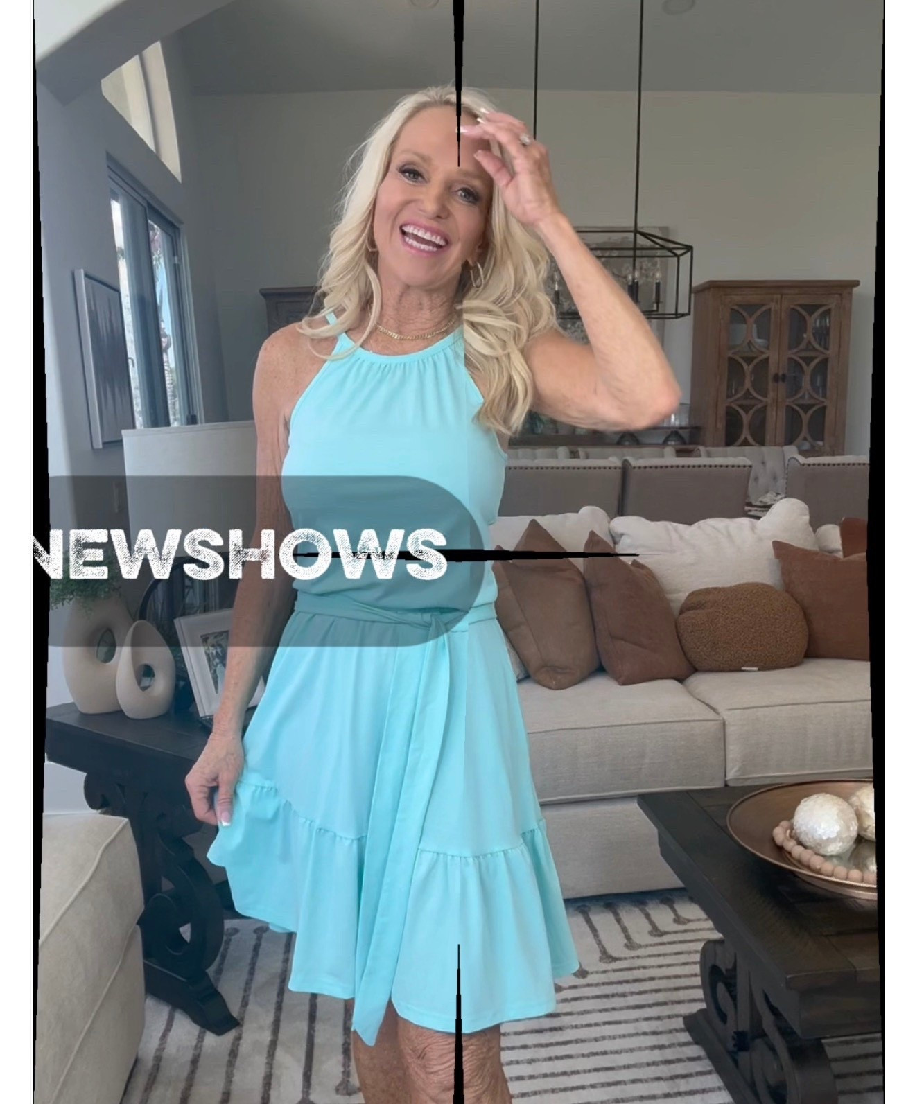 This is your “I didn’t try… but somehow look put together” dress 💙✨

Light, breezy, and that perfect soft blue that just screams sunshine days, beach dinners, and vacation mode ON ☀️ The halter neckline is so flattering, the belt cinches you in just right, and yes… it has pockets (because we don’t do dresses without them 😉).

This is one of those throw-on-and-go pieces that still makes you feel confident, feminine, and ready for anything—from brunch to a sunset walk.

Trust me… this one’s coming with me everywhere this season 💙✈️

#LTKStyle #LTKTravel #LTKSeasonal #VacationOutfits #SummerDress #BeachStyle #EffortlessStyle #Over40Style #AmazonFinds #Newshows #ResortWear