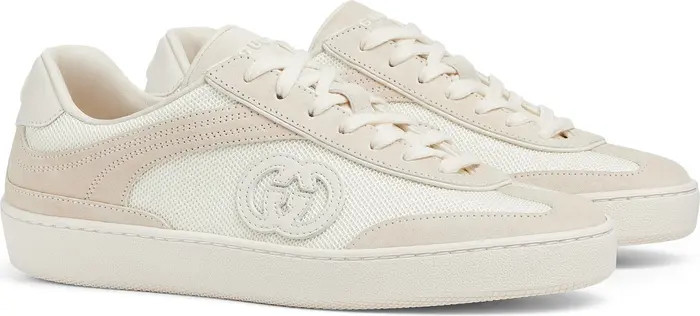 G75 GG Suede & Knit Low Top Sneaker (Women) | Nordstrom